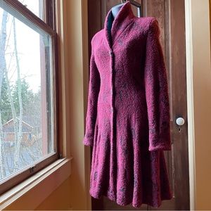 IVKO Plush Burnout Sweater Coat